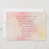 Invitation fleurs et lierre mariage renouvellement du wow (Dos)