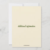 Invitation Fleurs et livres modifiables pour anniversaire (Dos)