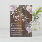Invitation Fleurs et lumières Rustiques Pastel Joyeusement Ap (Debout devant)