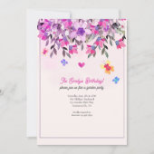 Invitation Fleurs et Papillons (Devant)