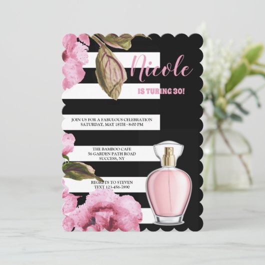 Invitation Fleurs et parfums (Debout devant)