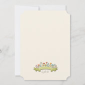 Invitation Fleurs et Ruban (Dos)