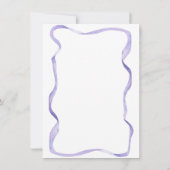 Invitation Fleurs et ruban numéro 1er fête d'anniversaire (Dos)