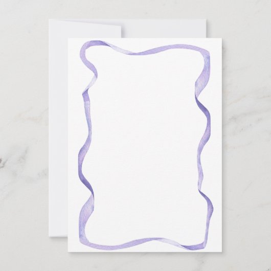 Invitation Fleurs et ruban numéro 1er fête d'anniversaire (Dos)