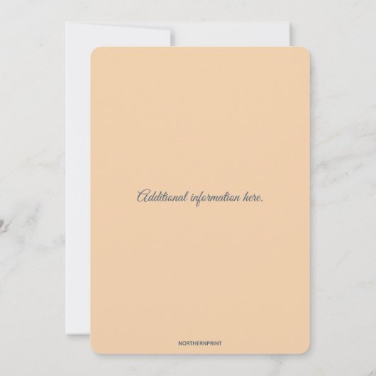 Invitation Fleurs et volutes modifiables (Dos)