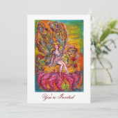Invitation FLEURS FAIRY SUR L'Imaginaire IRIS ROSE  Jaune Bla (Debout devant)