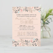 Invitation Fleurs fantaisies et diamants 75e anniversaire (Debout devant)