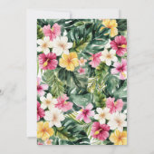 Invitation Fleurs Fête des mariées Florale (Dos)