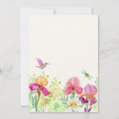 Invitation Fleurs fleuries (Dos)