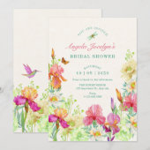 Invitation Fleurs fleuries (Devant / Derrière)