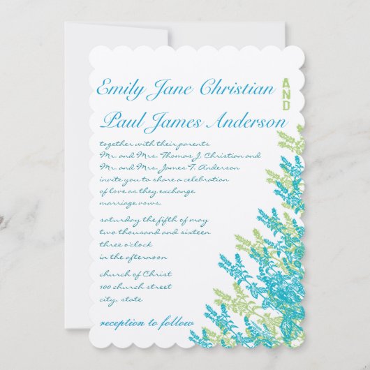 Invitation Fleurs Fleurs Fleurs Fleurs Fleurs Fleurs Mariages (Devant)