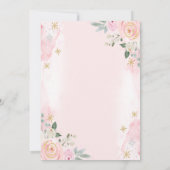 Invitation Fleurs Flocons de Neige Brunch & Bulles Réception  (Dos)