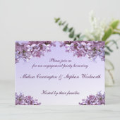 Invitation Fleurs florales Lilac (Debout devant)