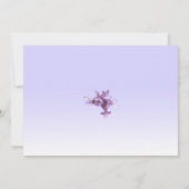 Invitation Fleurs florales Lilac Mariage Brunch (Dos)