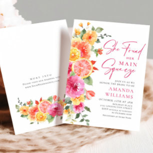 Invitation Fleurs Florales Lumineuses Festives Shower de Mari