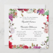 Invitation Fleurs florales Répétition Mariage officielle (Devant)