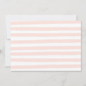 Invitation Fleurs florales roses fête d'anniversaire (Dos)