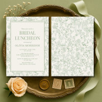 Fleurs françaises pour luncheon de mariage, vert s