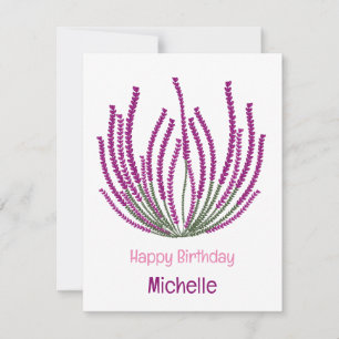 Invitation Fleurs Heather