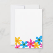 Invitation Fleurs hippies brillantes et audacieuses Mariage d (Dos)