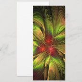 Invitation Fleurs imaginaires fractales douces et tendres (Devant / Derrière)