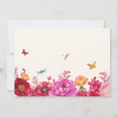 Invitation Fleurs jardin fleurir printemps photo nuptiale dou (Dos)