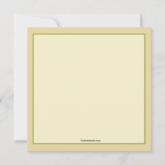 Invitation Fleurs Jardins (Dos)