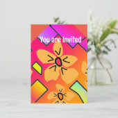 Invitation Fleurs Jaunes (Debout devant)