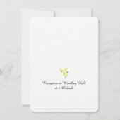 Invitation Fleurs Jaunes Douces (Dos)