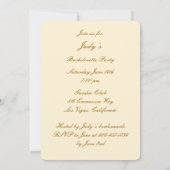 Invitation Fleurs Jaunes Mason Jars Bachelorette Party (Dos)