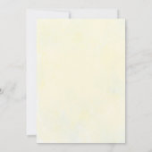 Invitation Fleurs jaunes verdure cadre de transparence mariag (Dos)