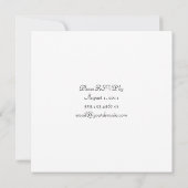 Invitation Fleurs Jaunes Vertes Marron Rétro Mariage Après-Ma (Dos)