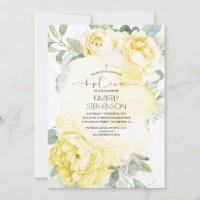 Fleurs jaunes Vintages et baptême de verdure