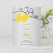 Invitation Fleurs Joyeuses - Floral douche nuptiale customisé (Debout devant)