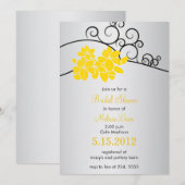Invitation Fleurs Joyeuses - Floral douche nuptiale customisé (Devant / Derrière)