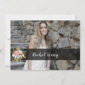 Invitation Fleurs Lumineuses Boho Se Déplacer Photo Du Parti (Dos)