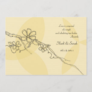 Invitation Fleurs lunatiques épousant Iinvitation 2