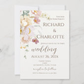 Invitation Fleurs Mariage (Devant)