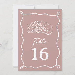 Invitation Fleurs Mariage rose