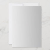 Invitation fleurs marine et argent mariage d'aquarelle (Dos)