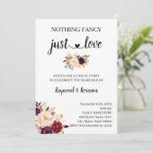 Invitation Fleurs Marsala Rien de Fantaisie juste l'Amour Fug (Debout devant)