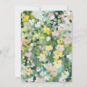 Invitation Fleurs Meadow élégant anniversaire (Dos)