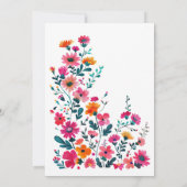 Invitation Fleurs mexicaines Fuchsia Cinco de Mayo Fiesta (Dos)