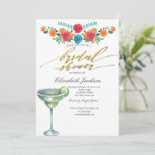 Invitation Fleurs mexicaines Margarita Fête des mariées (Debout devant)