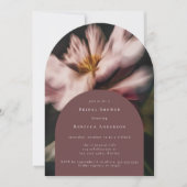 Invitation Fleurs Moody Romantiques Arc Fête des mariées Flor (Devant)
