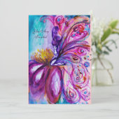 INVITATION FLEURS MORTES BLANCHES EN ROSE, PARKLES D'OR (Debout devant)