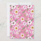 Invitation Fleurs Motif rose islamique Aqiqa Aqeeqa Baby (Dos)