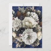 Invitation Fleurs Ornements Fête Fête (Dos)