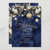 Invitation Fleurs Ornements Fête Fête (Devant / Derrière)