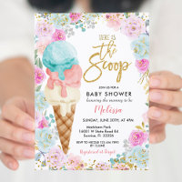 Fleurs pastel de glace Baby Shower